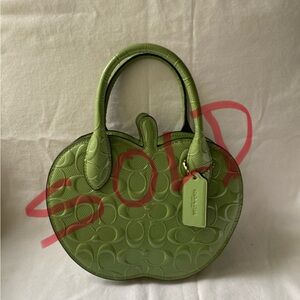 Limited edition coach patent leather apple bag